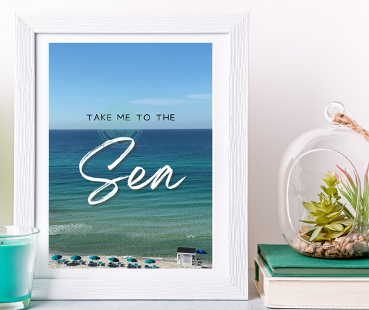 Grab a free printable - Take me to the sea