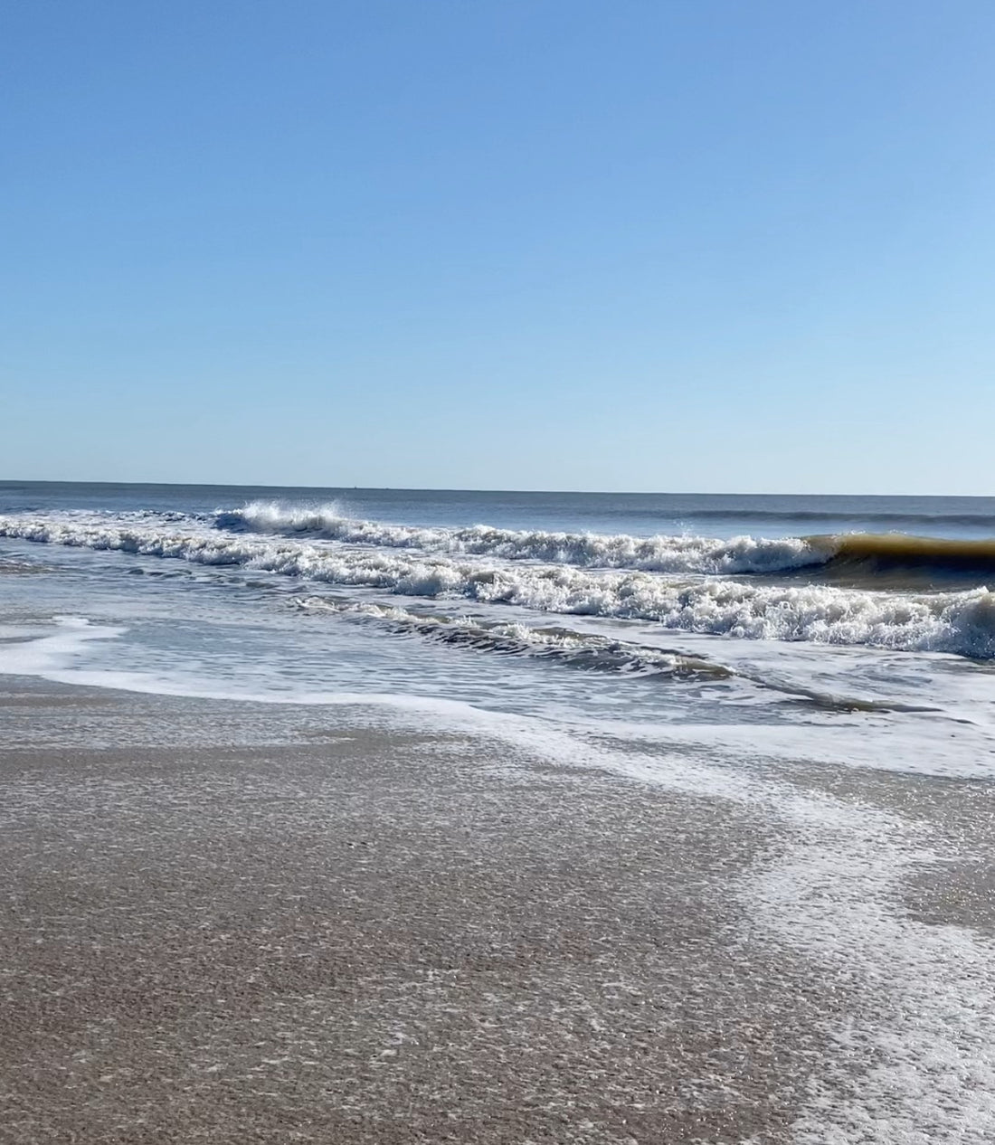 That feeling when you step on the beach