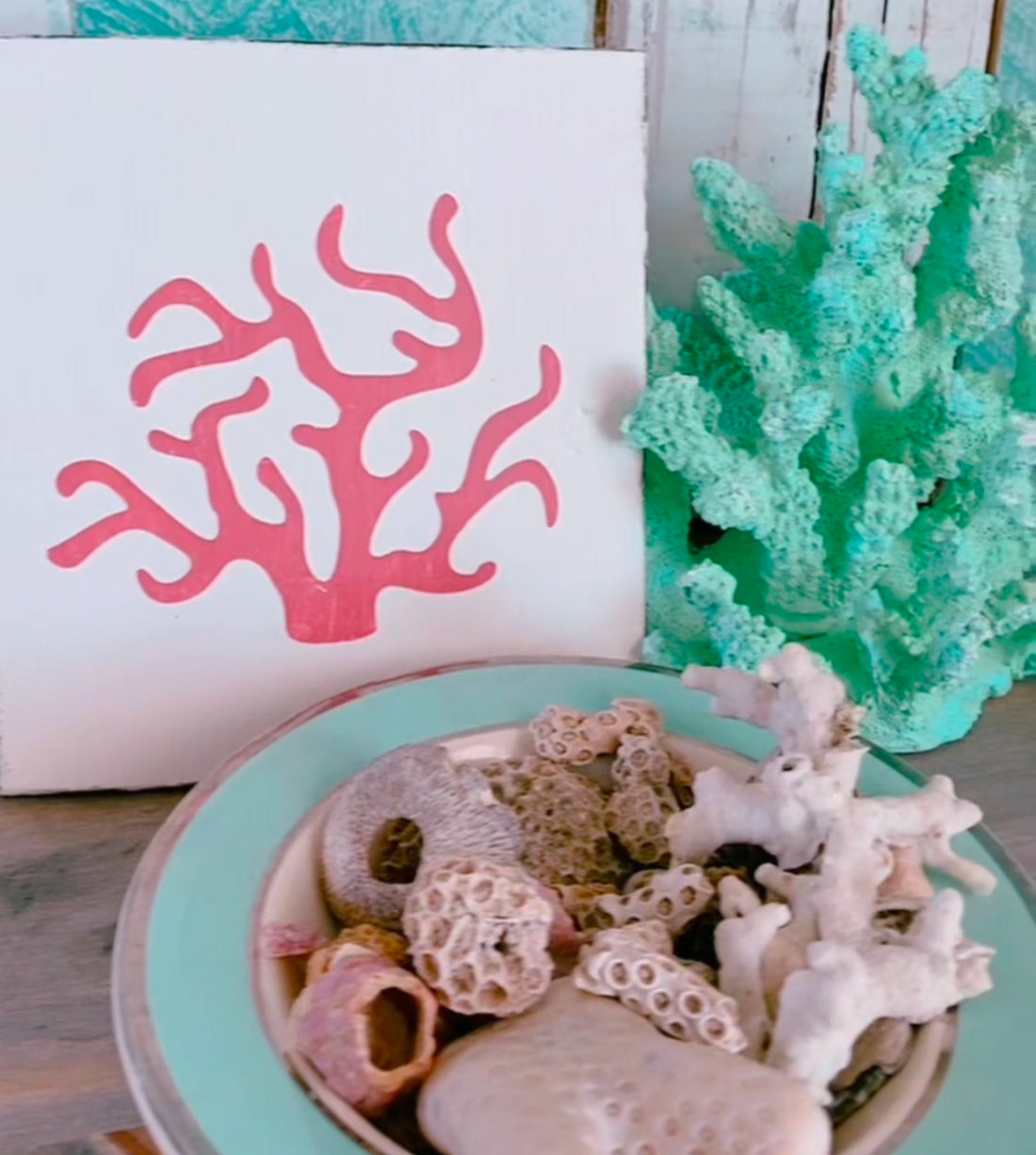 Decorating with sea coral