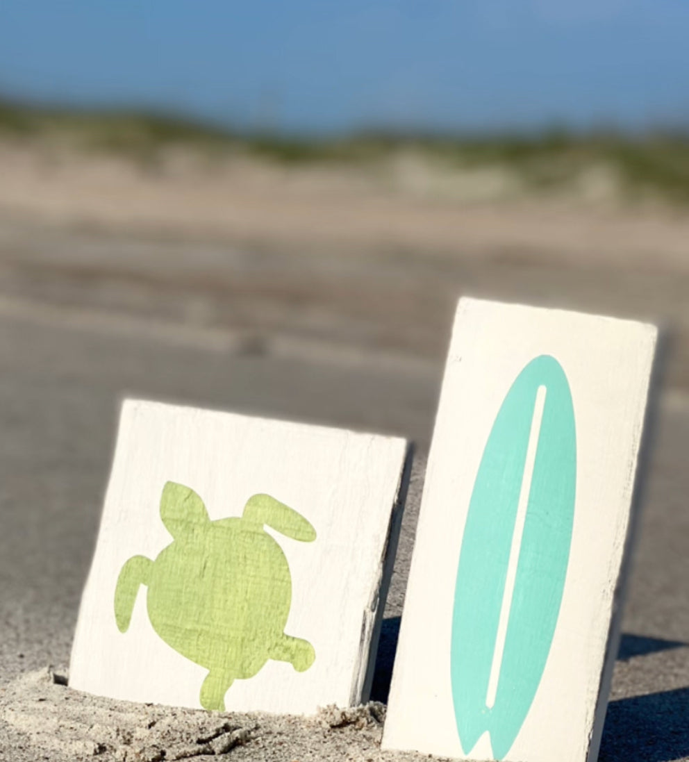 Dive into Coastal Decor: Celebrate Sea Turtles with Our Handmade Signs