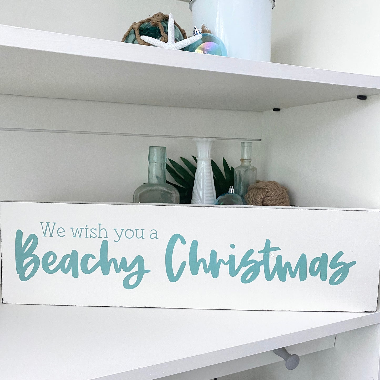 We wish you a Beachy Christmas Sign