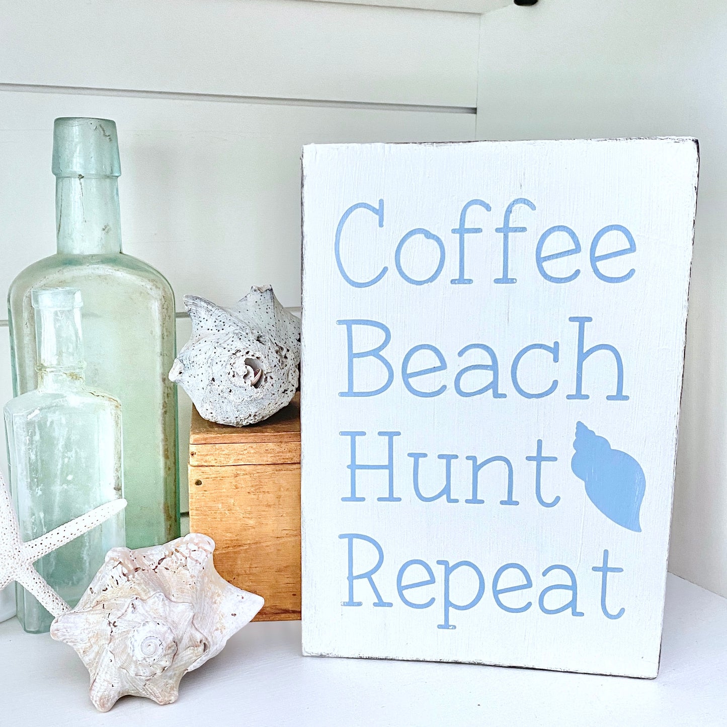 Coffee Beach Hunt Sea Shells Repeat