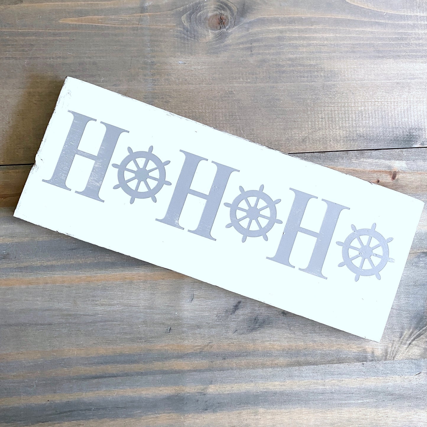 Ho Ho Ho Ship Wheel Sign