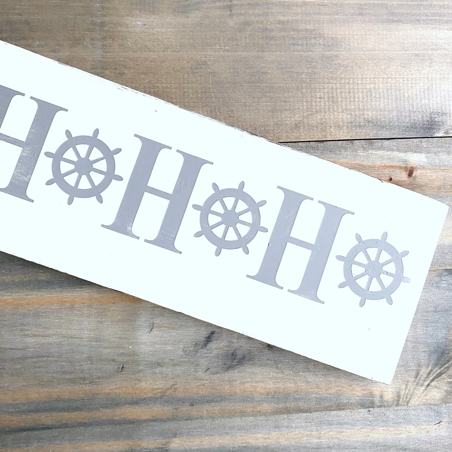 Ho Ho Ho Ship Wheel Sign