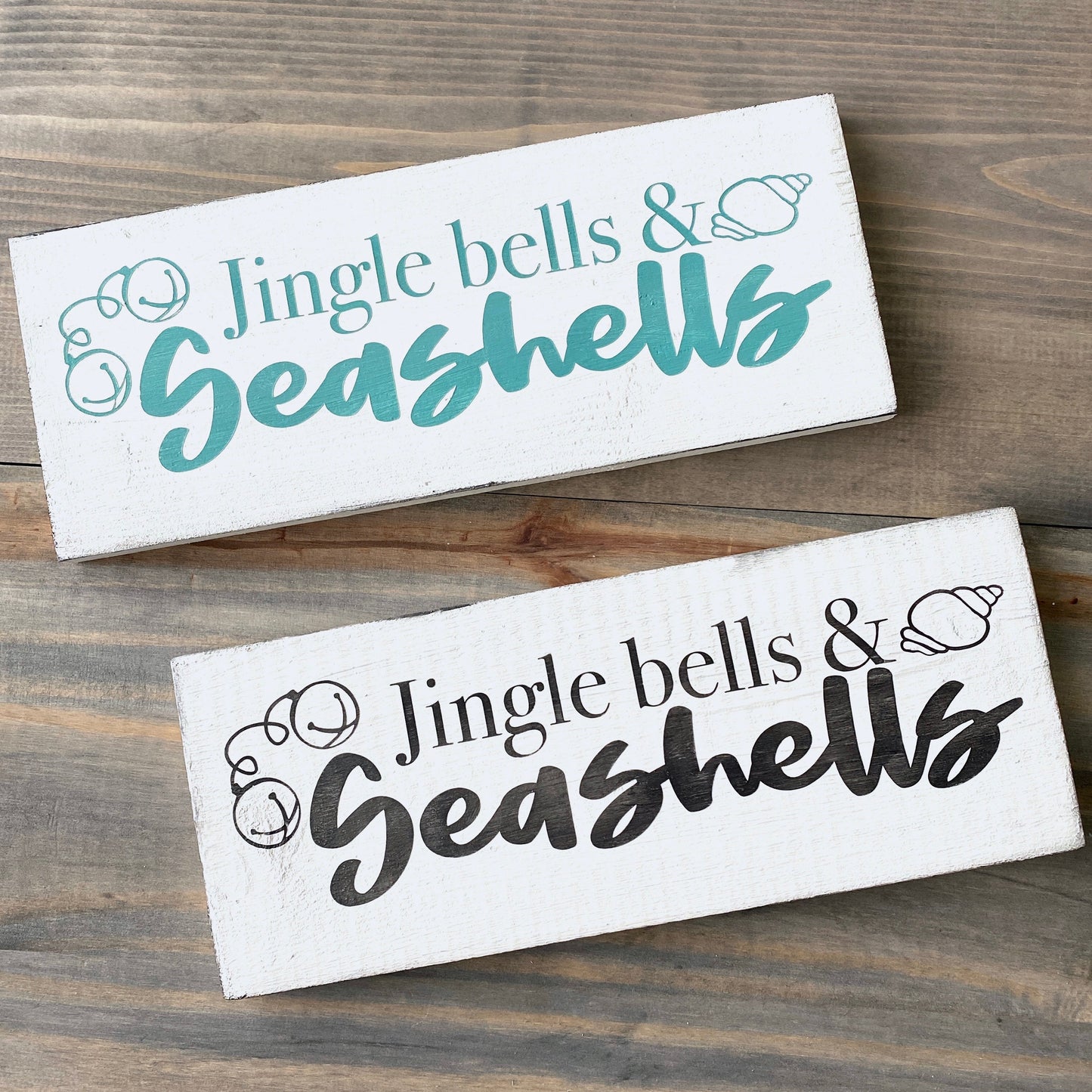 Jingle Bells & Sea Shells Sign